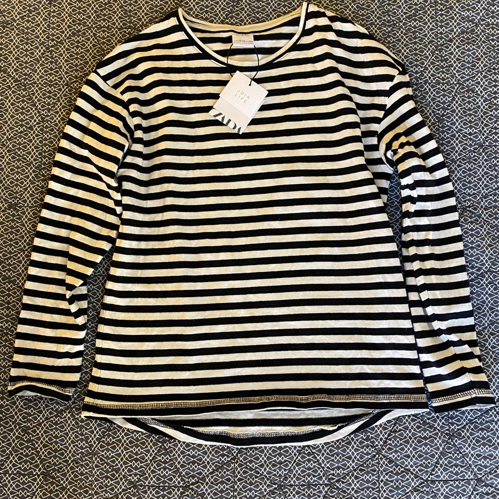 Zara Girls Striped Long sleeve Shirt